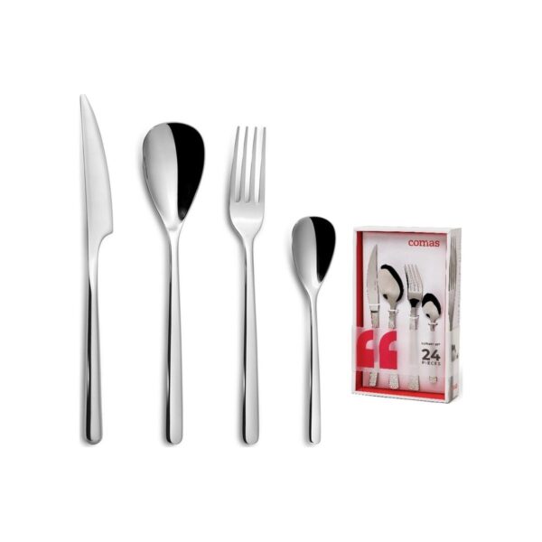 Comas Canada 24-piece cutlery set, 18/0 stainless steel, 4 mm thick