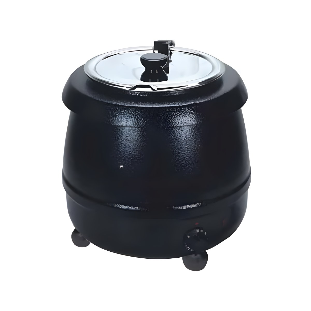 Soup Kettle Electric 10 lt Black 0.46Kw Ø44x45cm Black electric soup kettle, 10 litre, 0.46 kW