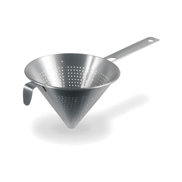 Chinois strainer with heavy duty handle, 18/10 stainless steel, 18 cm