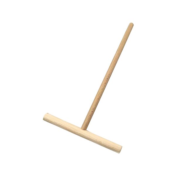 Wooden T-shaped crepe spreader, 17 cm