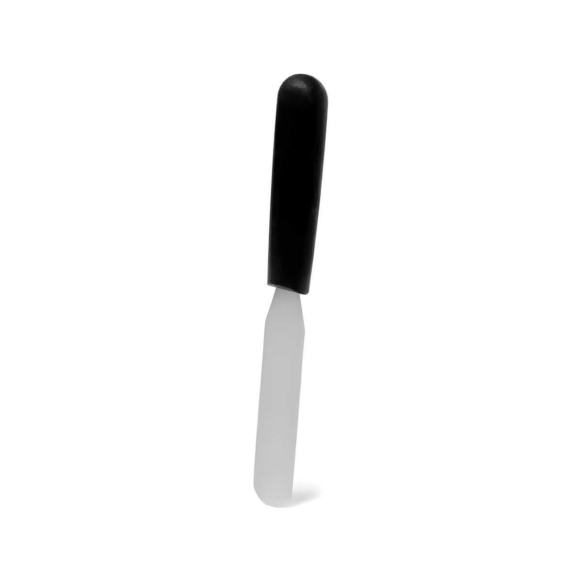 Palette Spatula 14cm 8932 Inox Black Handle Comas straight stainless steel palette spatula with black handle, 14 cm