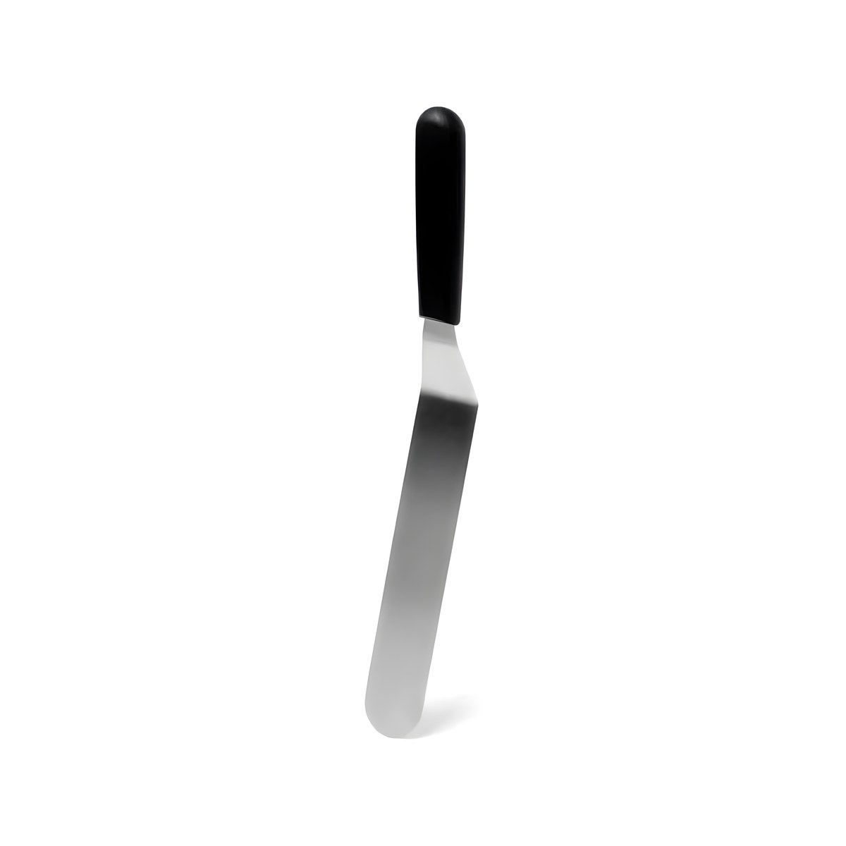 Palette Spatula 20cm Foldable 8937 Inox Black Handle Comas cranked stainless steel palette spatula with black handle, 20 cm
