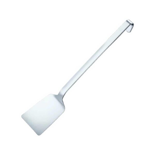 Offset stainless steel 18/0 spatula, 8x42 cm, 2 mm thick
