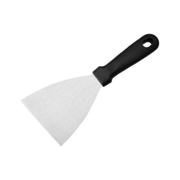 Triangular spatula made of 3CR13 steel, 10x13 cm
