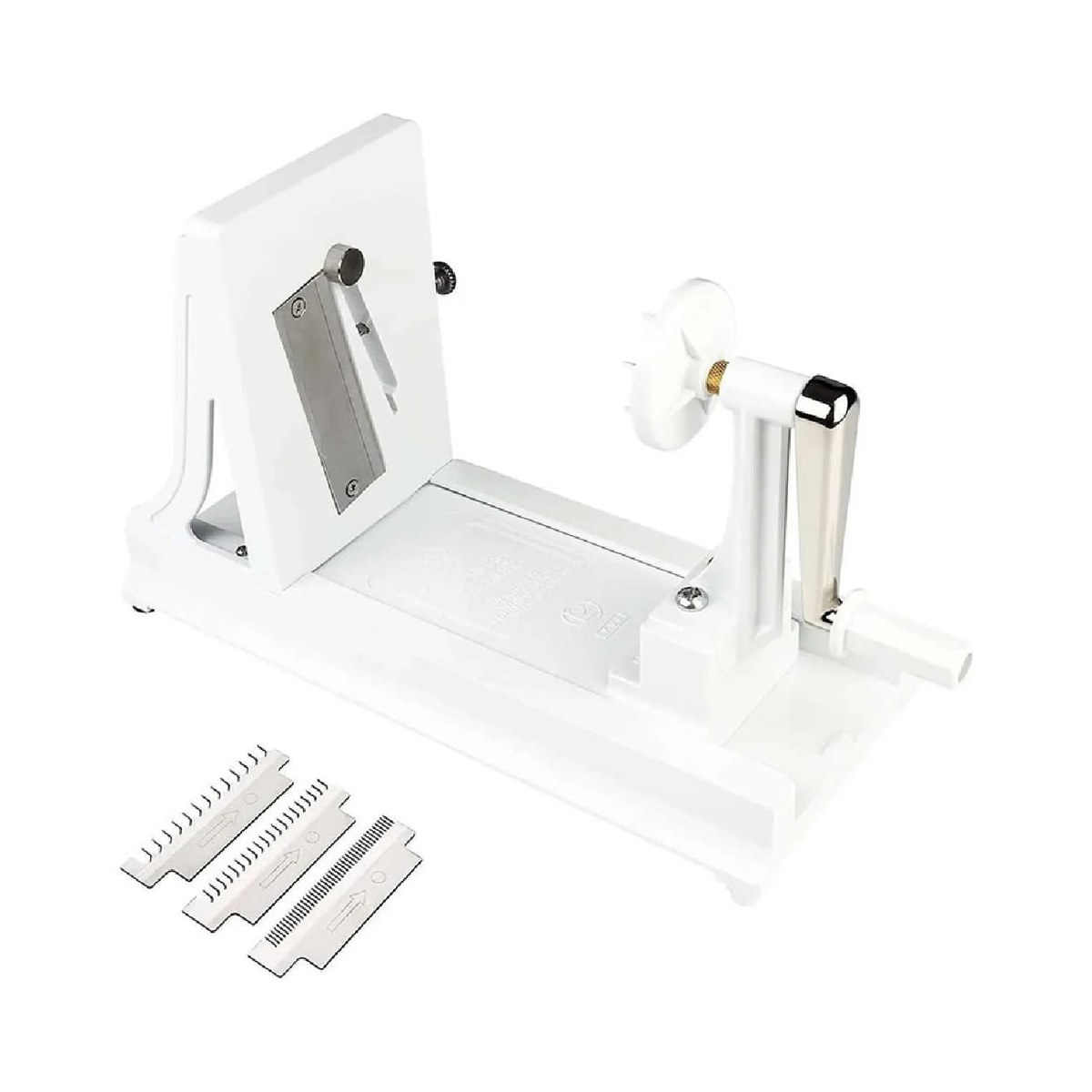 Vegetable Spiralizer Horizontal White Benriner Japan Benriner horizontal white vegetable spiralizer