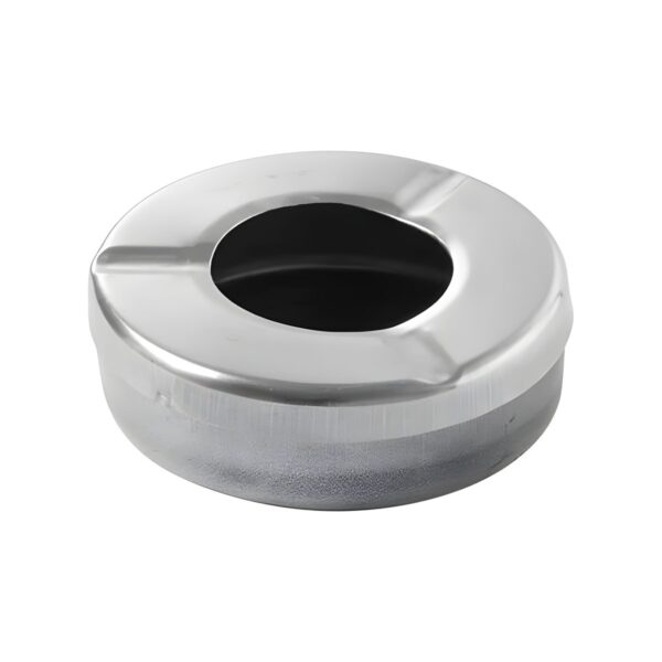 Windproof 18/0 stainless steel ashtray, 11.5 cm