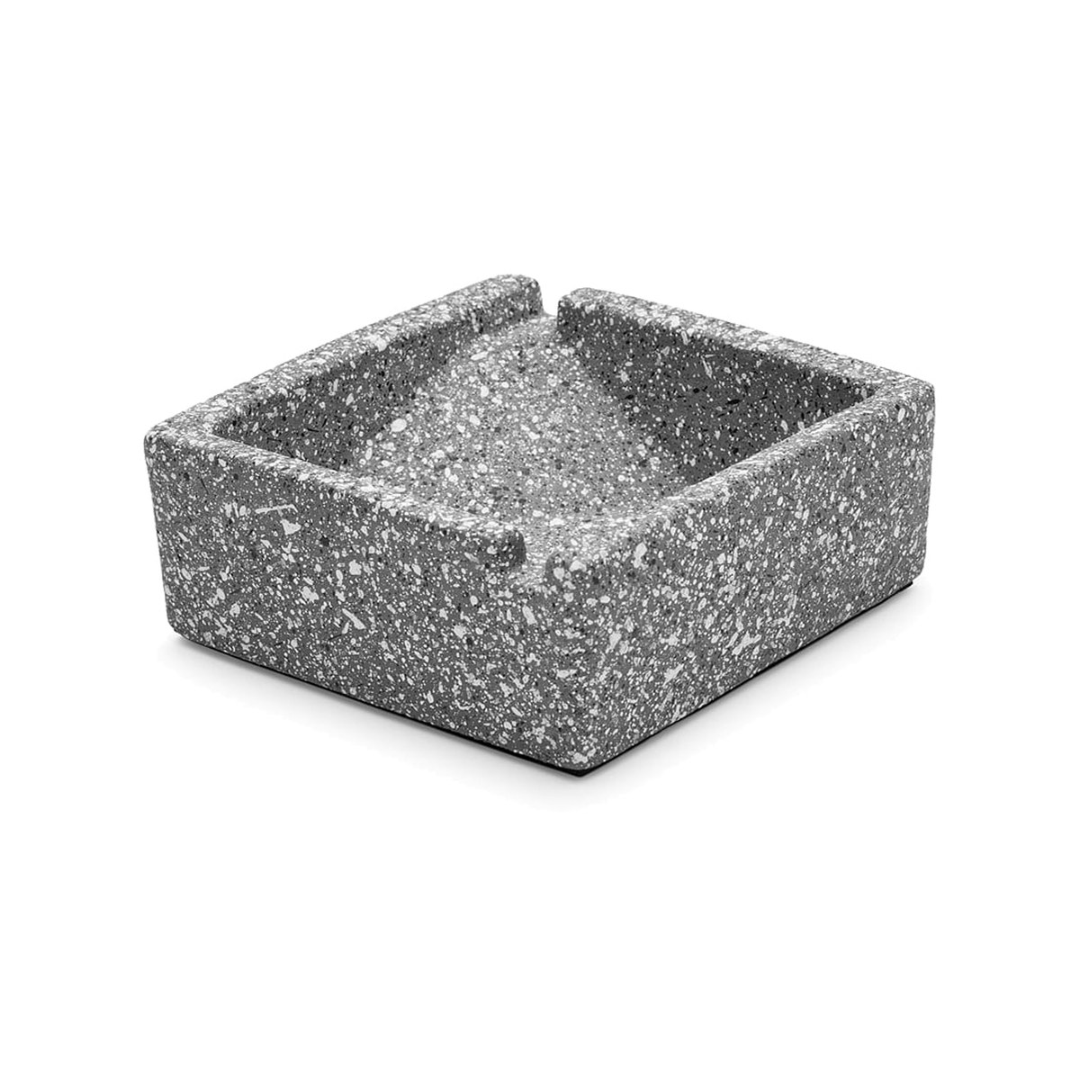 Ashtray Ceramic Square Industrial Gray 11.5cm SR873-1 Square ceramic ashtray in Industrial Grey, 11.5 cm