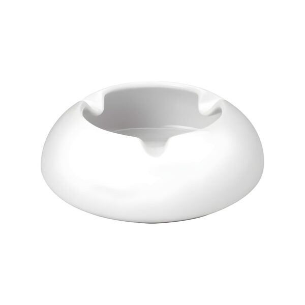 Round windproof porcelain ashtray, 13 cm