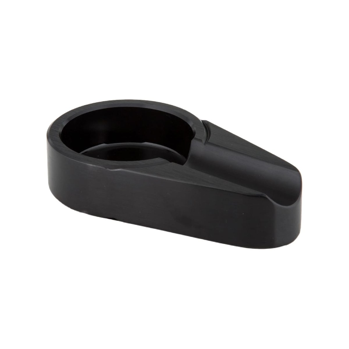 Cigar Ashtray Porcelain Matte Black 13cm Matte black porcelain cigar ashtray, 13 cm