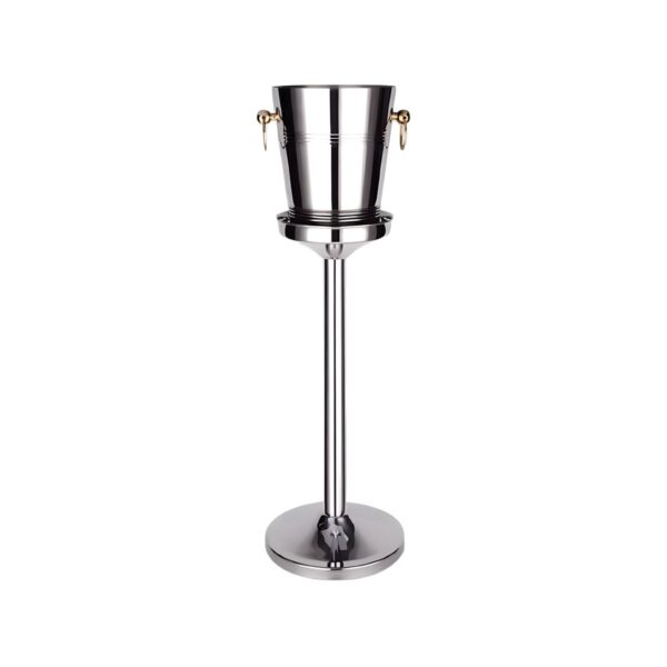 Heavy 18/10 stainless steel champagne bucket stand, 73 cm