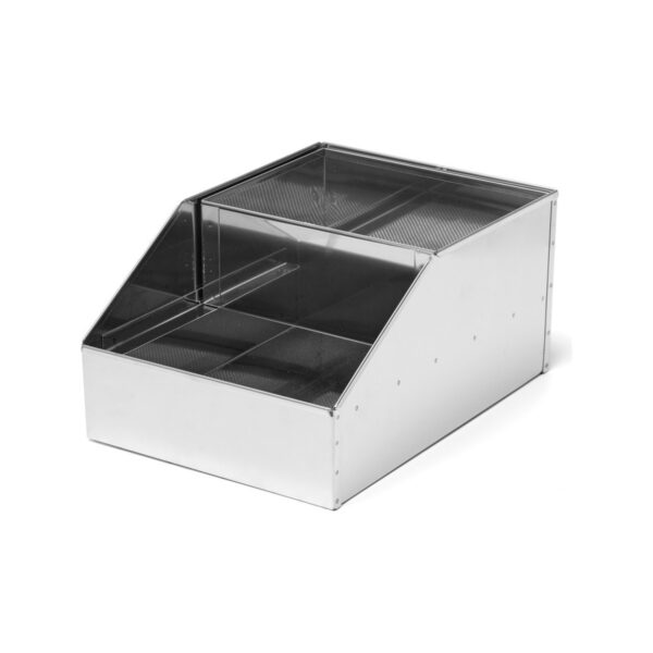 Comas 18/10 stainless steel flour sifting drawer, 37x26.5x18 cm