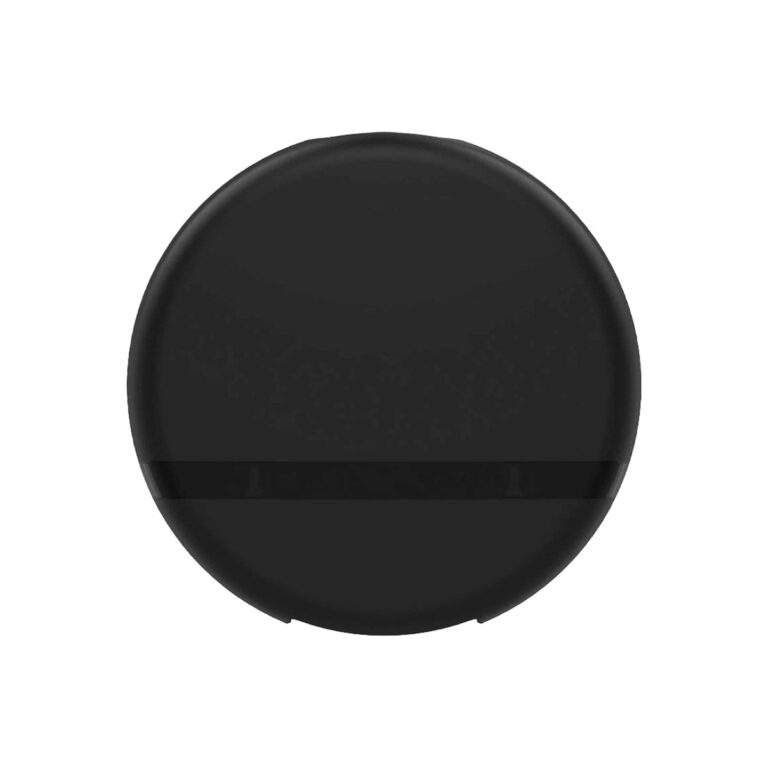 Black toilet paper dispenser, 26.9x12.5x28 cm