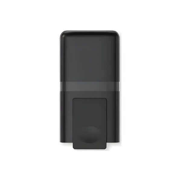 Black cream soap dispenser, 800 ml, 10.3x12.5x24.6 cm