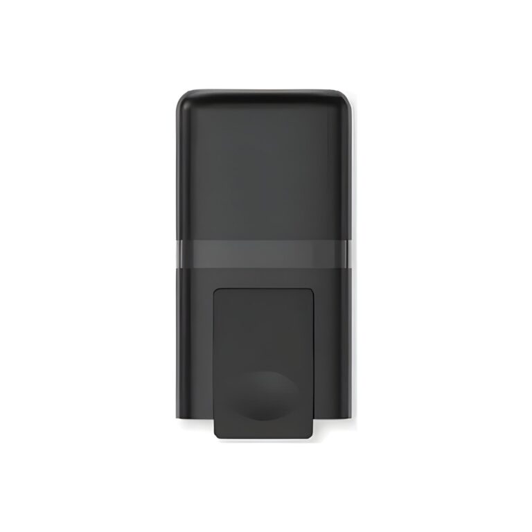 Black cream soap dispenser, 800 ml, 10.3x12.5x24.6 cm