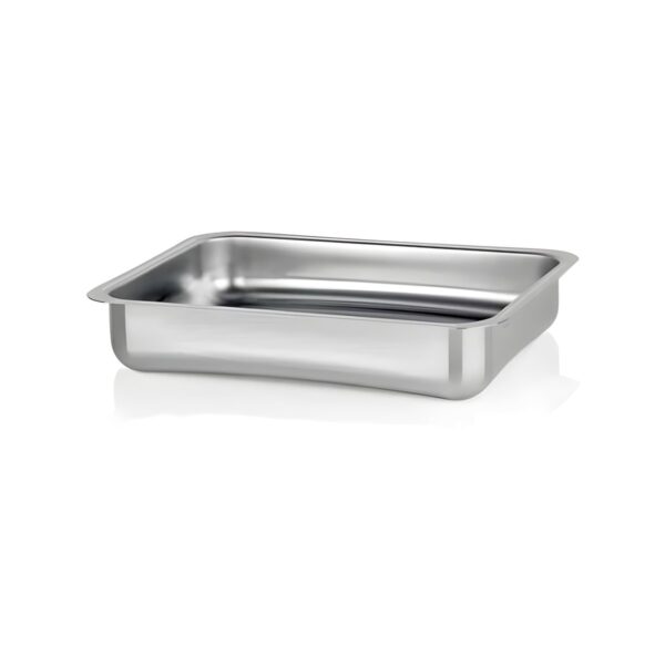 Rectangular stainless steel baking tray, 43x39 cm