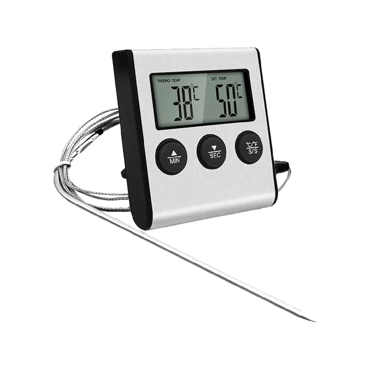 Θερμόμετρο Ψηφιακό Φαγητού 50°C Έως +300°C Με Ακίδα Ψηφιακό θερμόμετρο φαγητού με ακίδα, -50°C έως +300°C