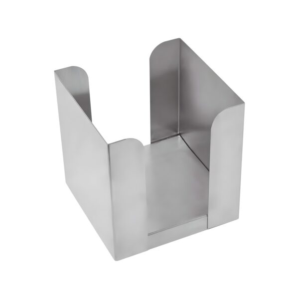 18/10 stainless steel napkin holder, 17.5x18.5 cm