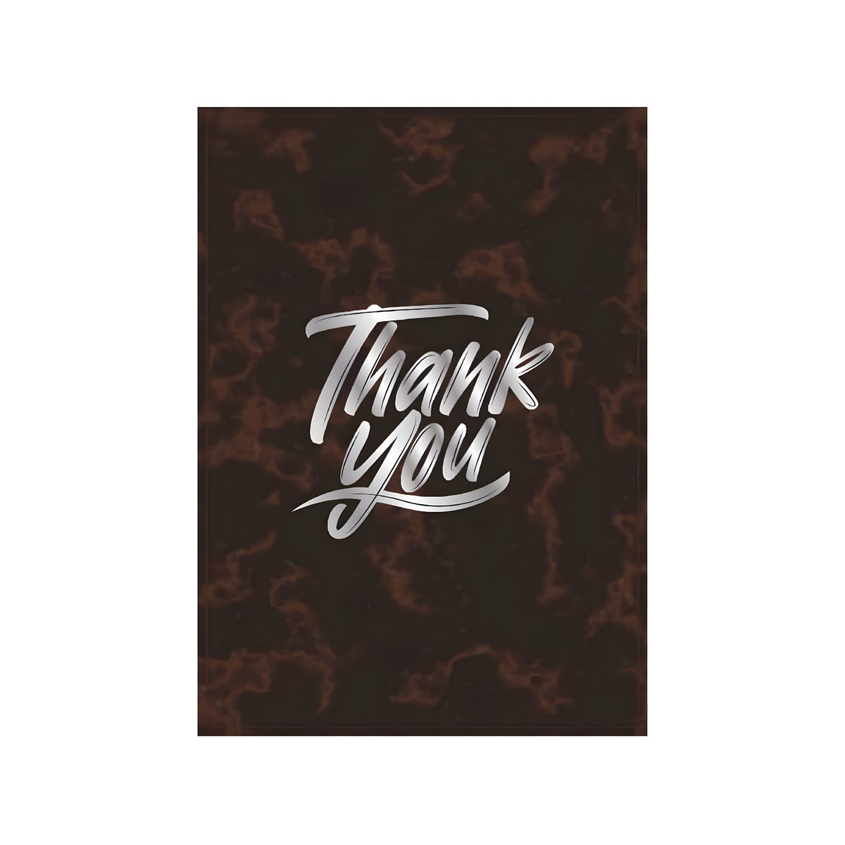 "Thank You" PU Receipt Holder Brown Vintage 14x10cm Brown vintage PU Thank You bill holder, 14x10 cm