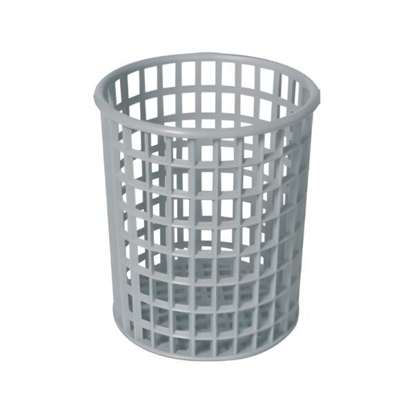 Round grey cutlery holder, 11x12.5 cm