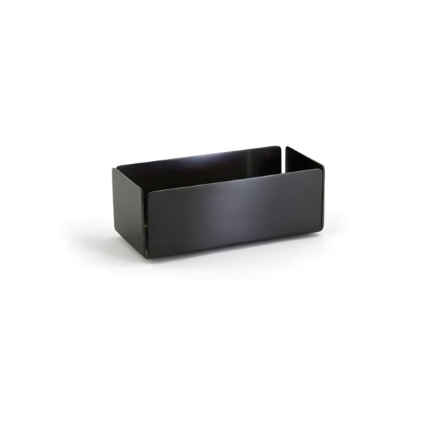 Matte black 18/10 stainless steel sugar bowl, 9x5x5 cm