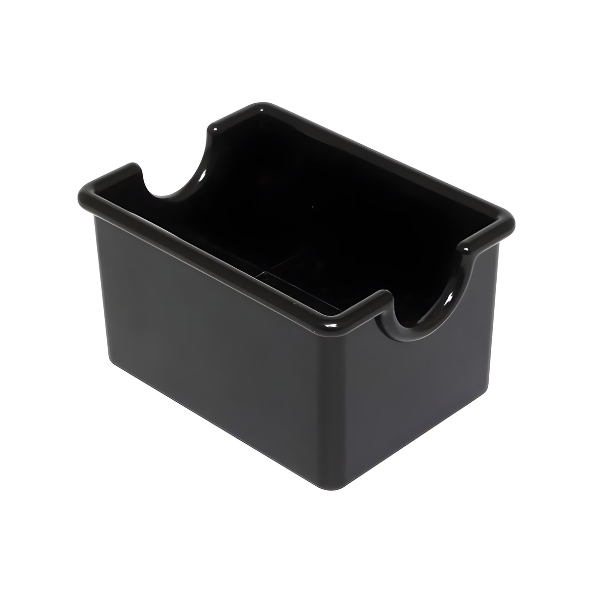 Black Sugar Holder 9x7x6cm Black plastic sugar holder, 9x7x6 cm