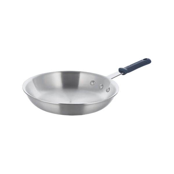 Aluminum frying pan with black handle, 14 cm diameter