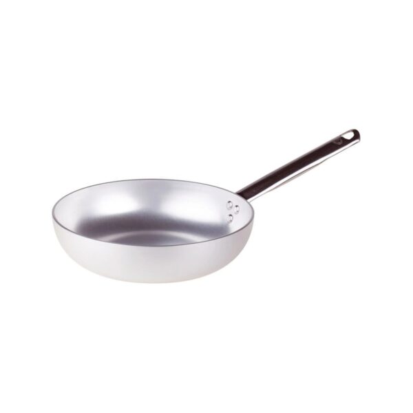 Βαθύ τηγάνι αλουμινίου Agnelli με ανοξείδωτη λαβή, 20x6 εκ.