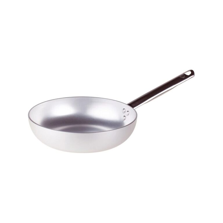 Agnelli deep aluminum frying pan with stainless steel handle, 20x6 cm
