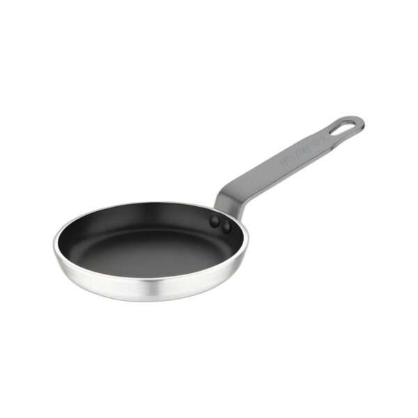 Non-stick mini induction frying pan with iron handle, 15 cm, 3 mm thick