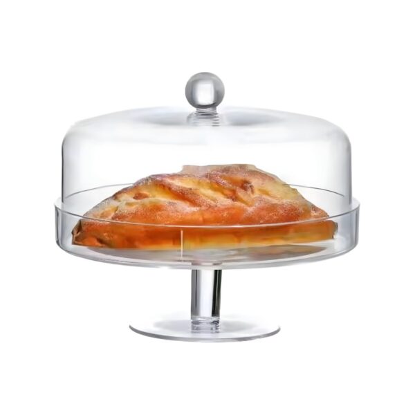 Acrylic cake stand with lid, 32 cm diameter, 24 cm height
