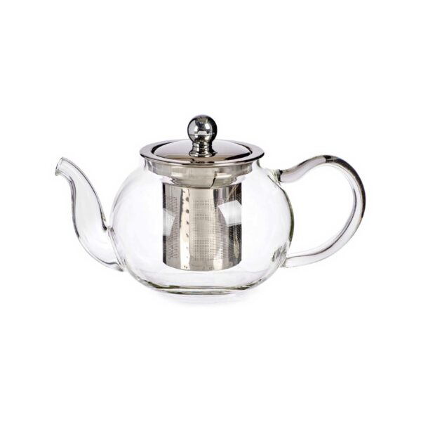 Glass teapot with stainless steel filter, 40 cl