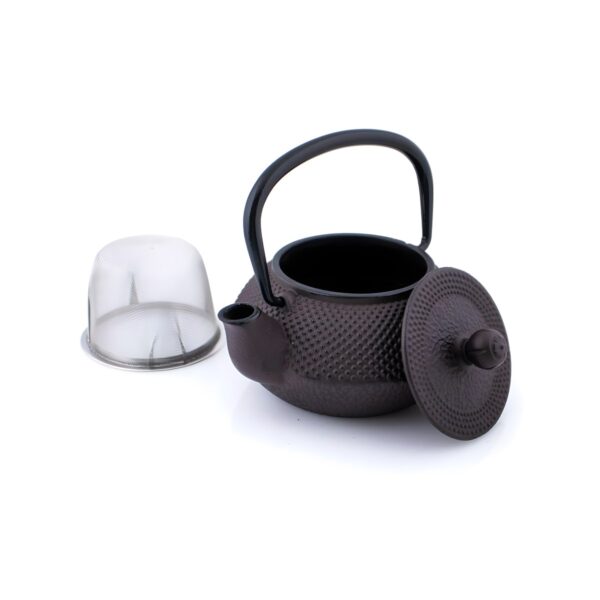 Black cast iron teapot with filter, 350 ml