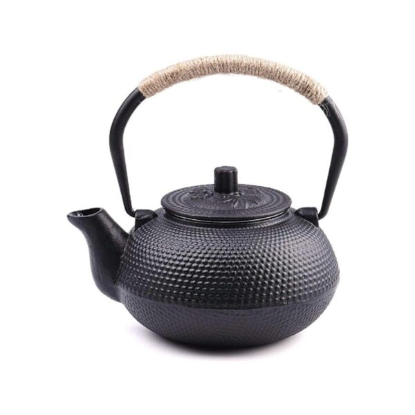 Μαύρη μαντεμένια τσαγιέρα Asian με φίλτρο, 600 ml