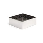 Comas square 18/10 stainless steel pastry ring, 12x12 cm
