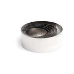 Comas round stainless steel pastry ring, set of 6 pcs 6-12 cm