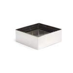 Comas square stainless steel pastry ring, set of 6 pcs 6-12 cm