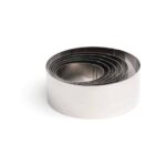 Comas round 18/10 stainless steel pastry ring, 7 cm diameter
