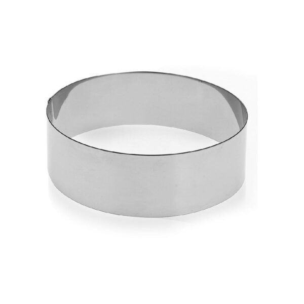 Round 18/10 stainless steel food ring, Ø10xH4.5 cm