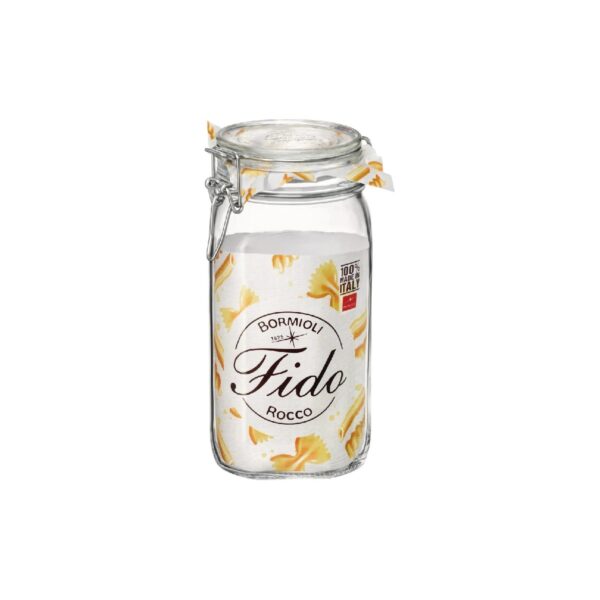 Αεροστεγές γυάλινο βάζο Bormioli Rocco Fido, 1500 ml, 11x22 εκ.