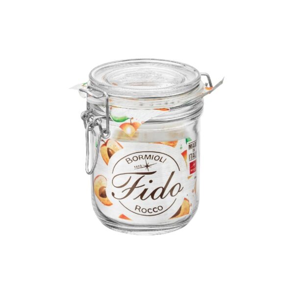 Αεροστεγές γυάλινο βάζο Bormioli Rocco Fido, 350 ml, 10x10 εκ.
