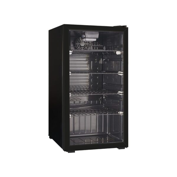 Black countertop refrigerated display, 92 litre, 44.5x51x83 cm
