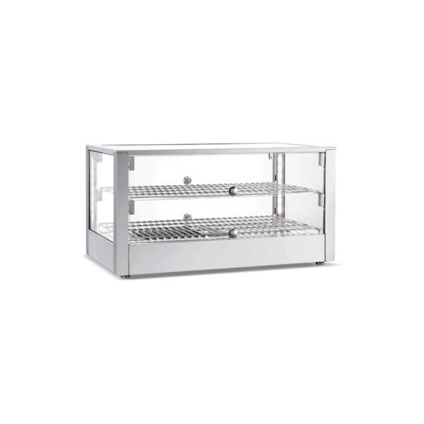 Countertop heated display cabinet, 80 litres, 1000 W, 70x40x38 cm