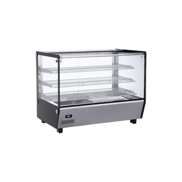 Professional heated take away display case, 3 levels, 1500 W, 86x57x69 cm