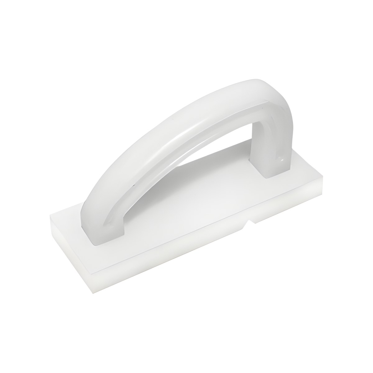 Scraper for Cutting Boards, White, 18x7x10 cm White polyethylene scraper for cutting boards, 18x7x10 cm