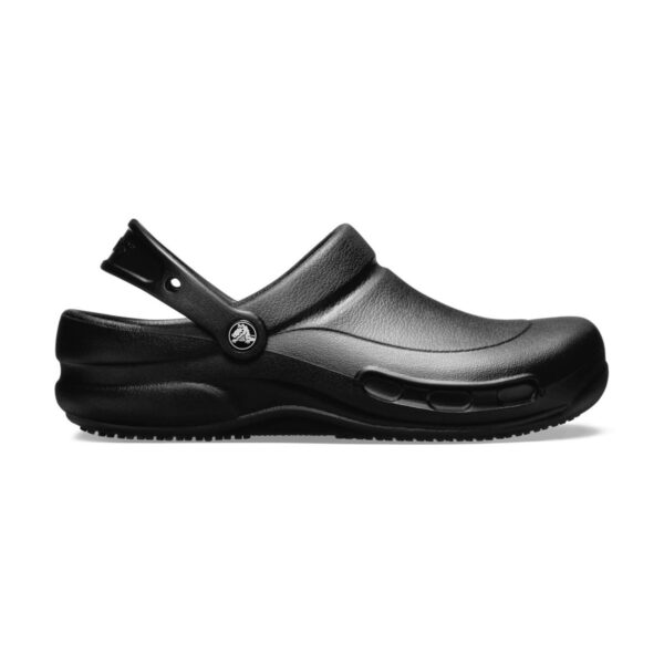 Μαύρο unisex επαγγελματικό υπόδημα κουζίνας Crocs Bistro, μέγεθος 43/44