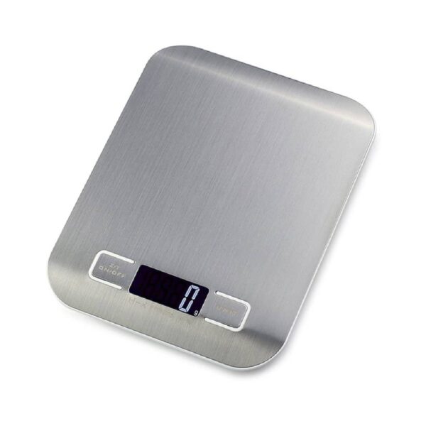 Stainless steel electronic scale, 10 kg capacity with 1 g graduation